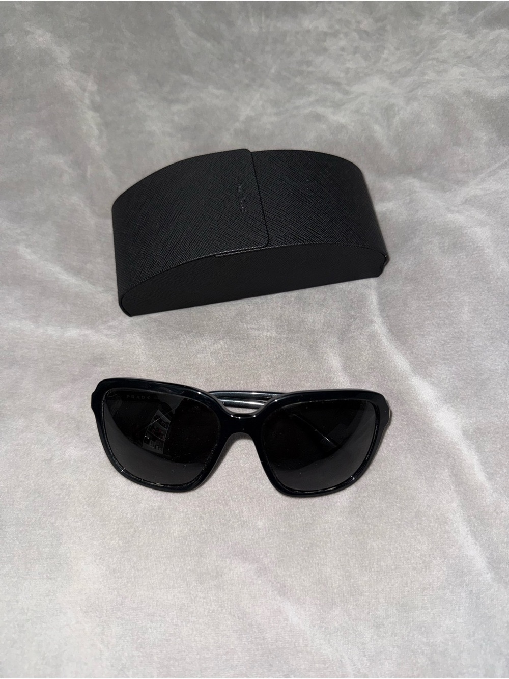 Prada Black Oversized Cat-Eye Sunglasses